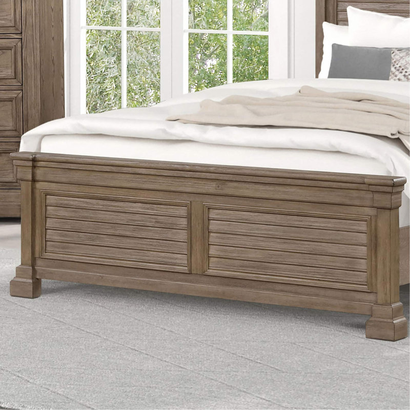 Tête de lit transitionnelle 1Pc avec volets et tête de lit FB, Grand lit