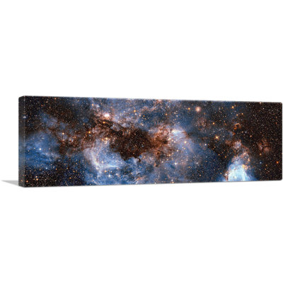 " Hubble Telescope Peers Into the Storm Cream Clouds Photograph " Oil Print