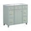 36" Bathroom Cabinet, Solid Wood, Ceramic Basin, 3 Drawers, Soft Close, Adjustable Shelving Storage Vanity,