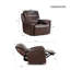 Fauteuil inclinable électrique en cuir de 109 cm (43 po) avec fonction zéro gravité, port USB intégré et appui-tête réglable-1140926538