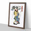 Evening Rain at Karasaki by Eizan Kikukawa - Picture Frame Painting Print-55535870-55535871