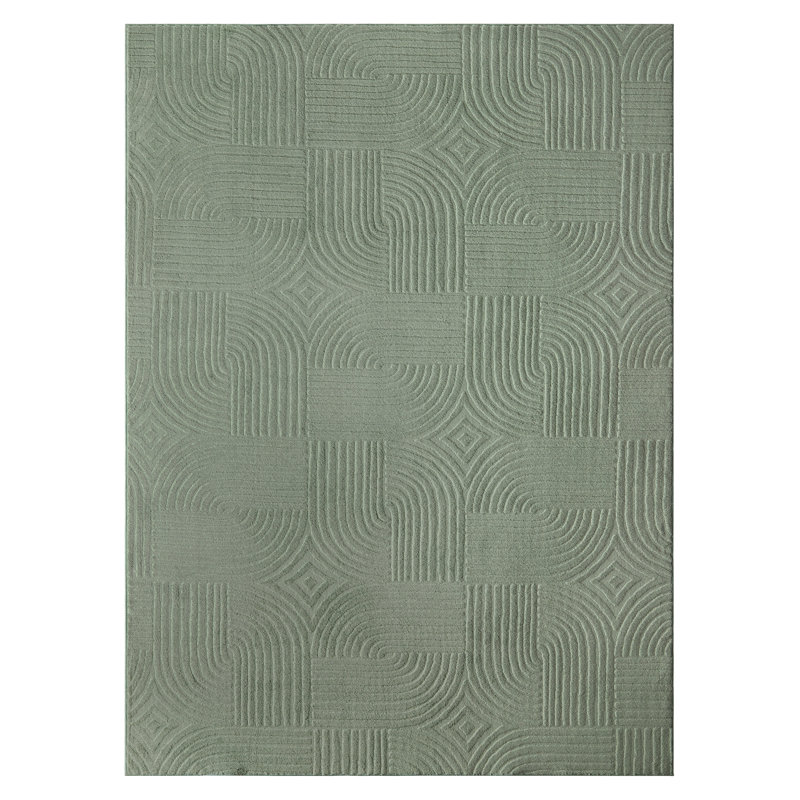 TOWN & COUNTRY EVERYDAY Stone Everwash® Machine Washable Area Rug 6'6x9'2 Sage Green, Rectangle 6'7" x 9'2"
