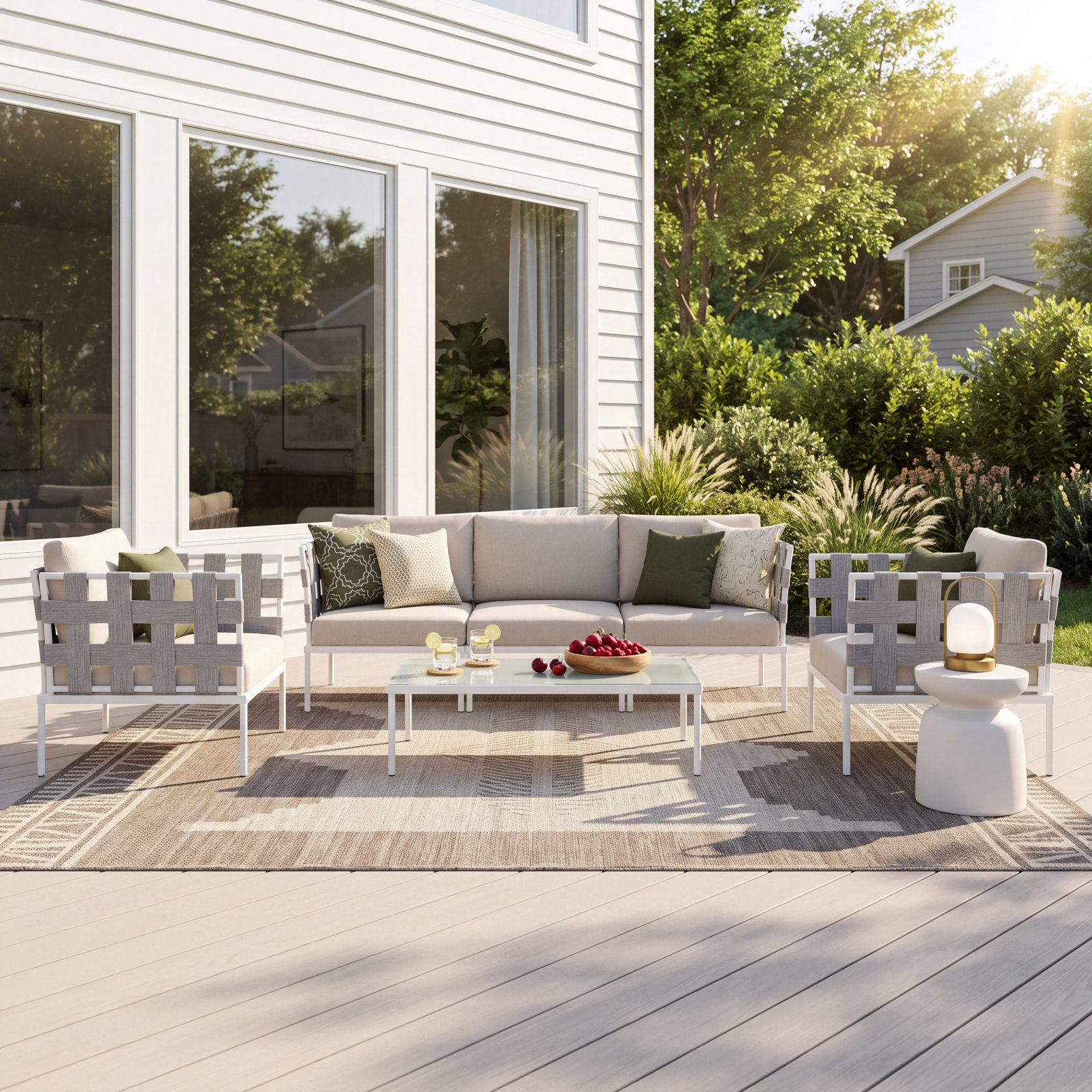 Harmony 6-Person Patio Seating Group, Beige