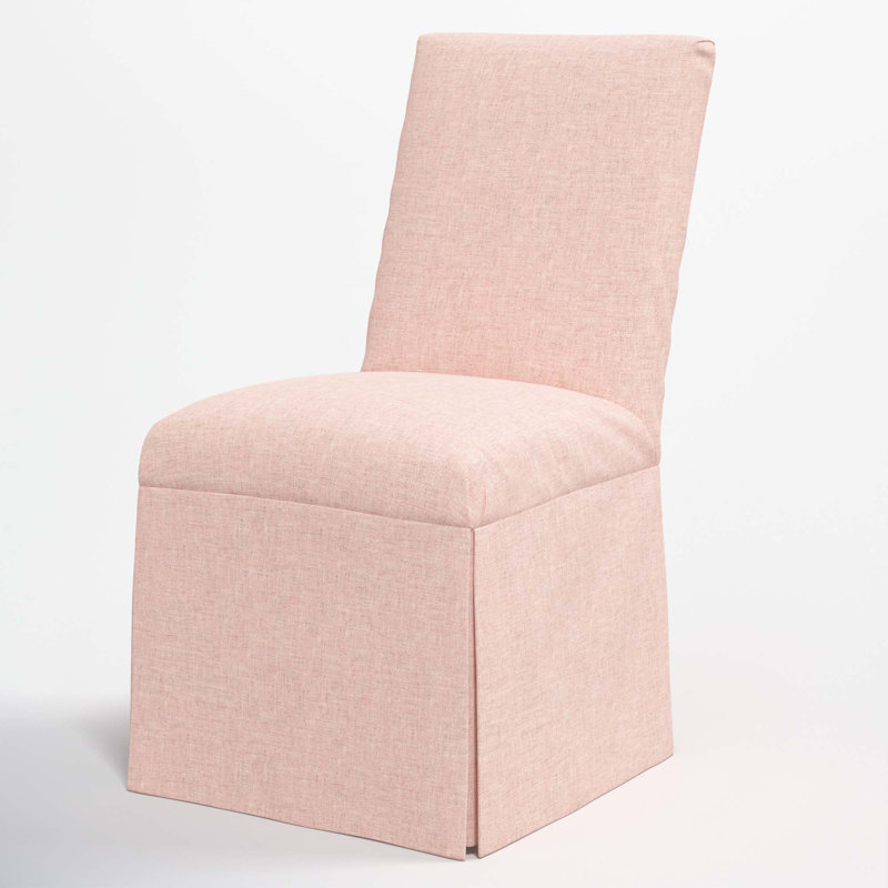 Chaise Ivika, Lin quartz rose texturé Zuma