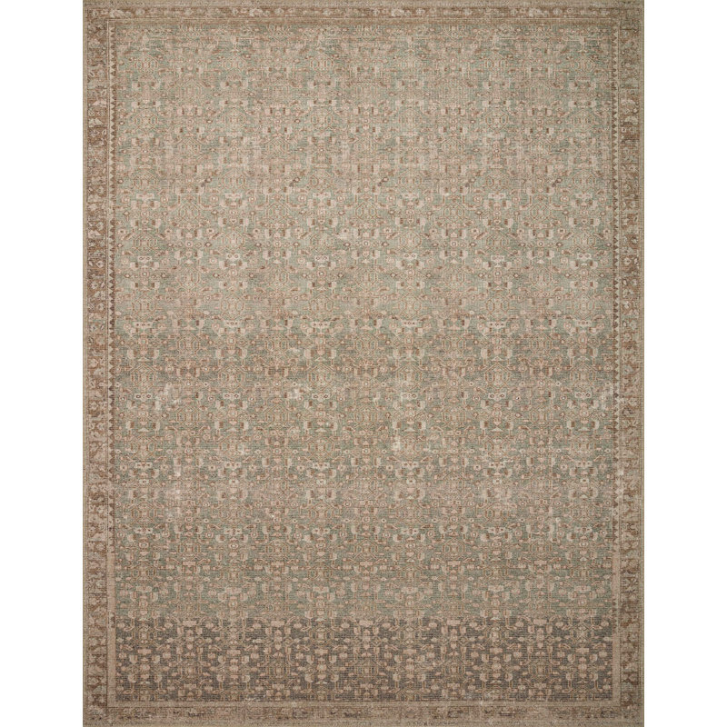 Tapis sauge / écorce Angela Rose x Loloi Aubrey, Rectangle 3 pi 9 po x 5 pi 6 po