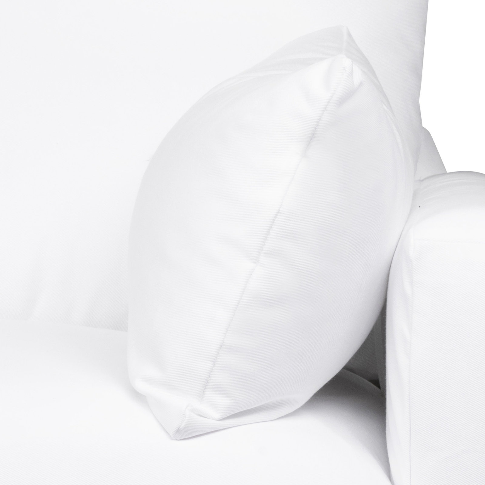 Luna 90'' Upholstered Sofa, Classic Bleach White Twill