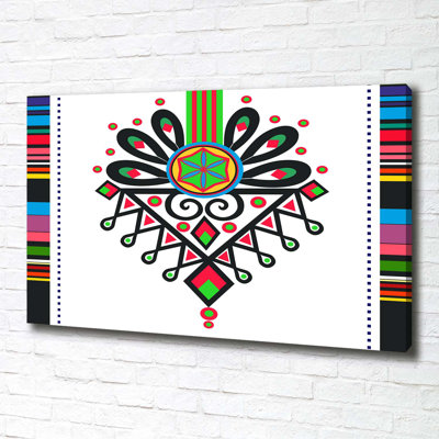 Polish Folk Pattern - Wrapped Canvas Print