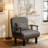 Upholstered 3-in-1 Convertible Linen Sleeper Chair-290573187
