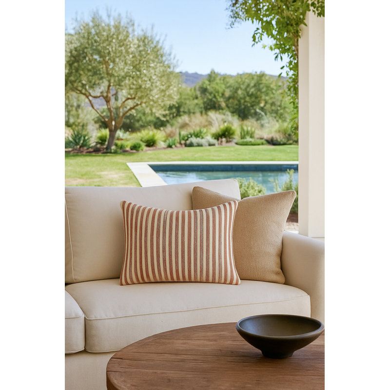 Outdoor Living Throw Pillow, Light Copper, Rectangle 14"H x 20"W, Polyester