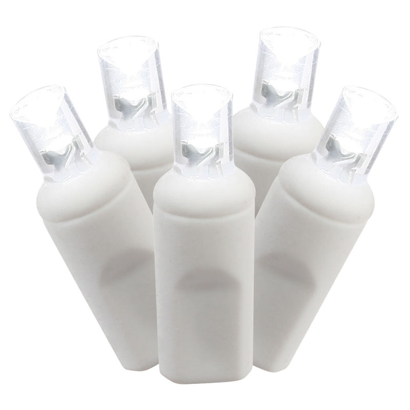 LED Single Mold Wide Angle Icicle Christmas light Set Blend, Pure White