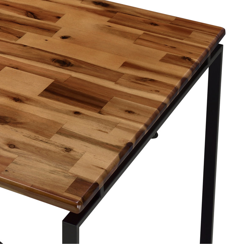 Dining Table With Metal Sled Base