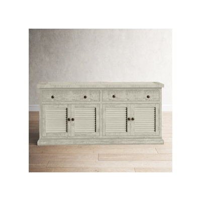 Rustic 80" Sideboard Buffet with shutter doors by Red Barrel Studio