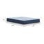 Très grand matelas hybride McTee, conception à rebord, polyester ignifuge bleu 10 po