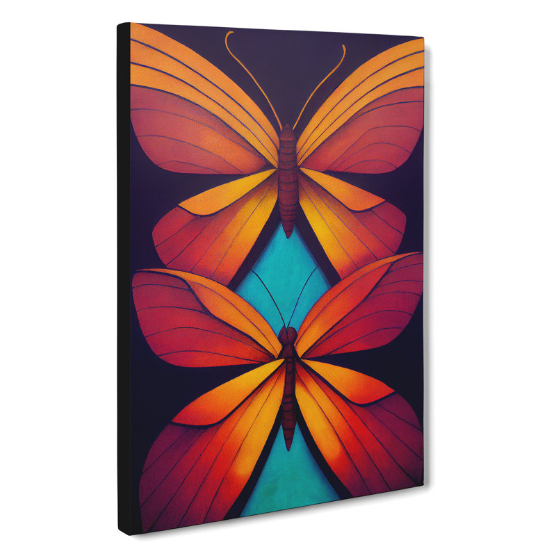 Miraculous Butterflies - Wrapped Canvas, 50cm H x 35cm W x 3cm D