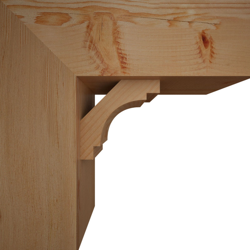 Support Merced Block avec support décalé, 18 po x 18 po, Sapin Douglas de l 7 1/2 (lisse)