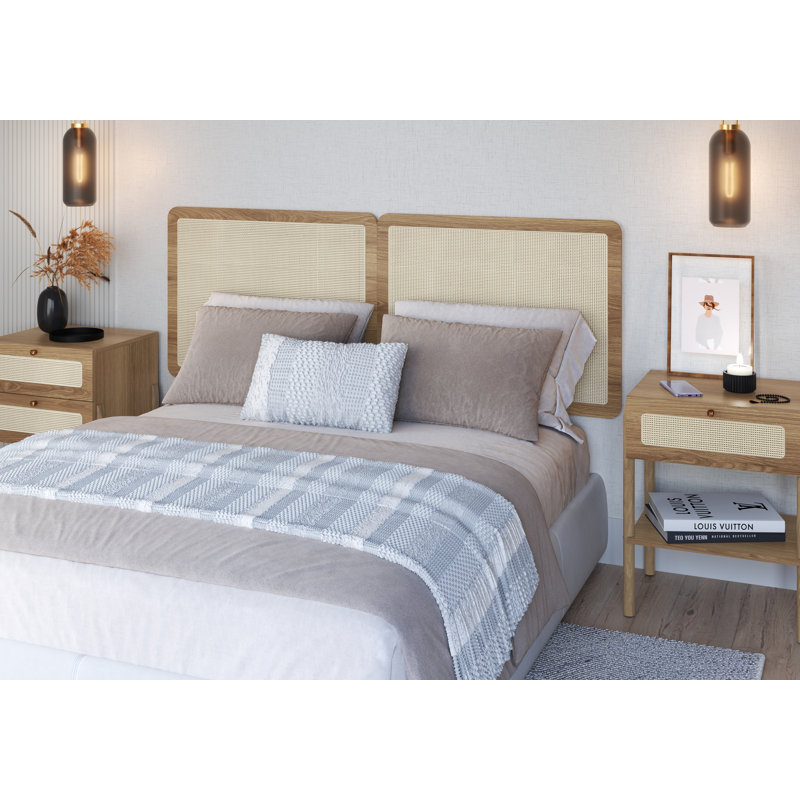 Akeila Headboard, Brown, Queen