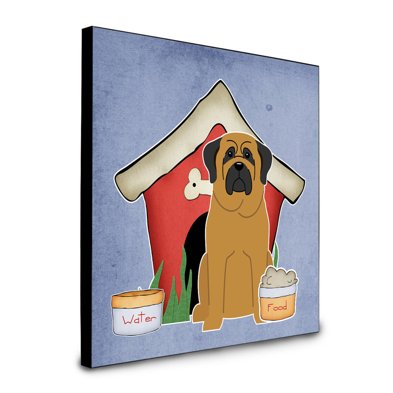 Panneau mural d’art collection dog house Scarvinia, Mastiff