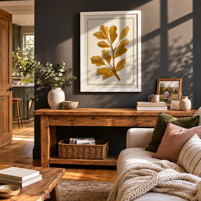 Gilded Branch Botanical - Framed Print