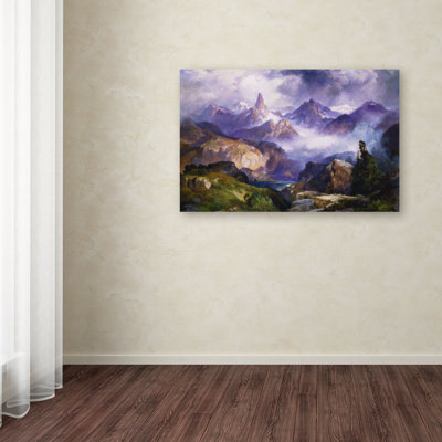 « index peak 1914 » par thomas moran, reproduction d’art sur toile tendue encadrée