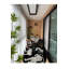 Tapis rond noir