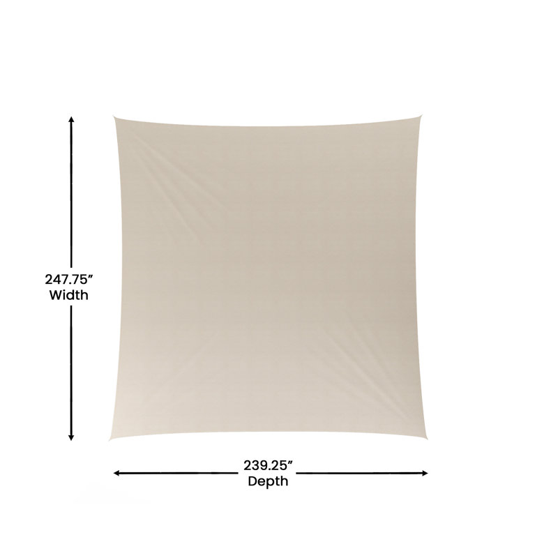 Pare-soleil résistant aux intempéries avec cordes en nylon incluses