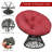 Upholstered Swivel Accent Chair-664199308