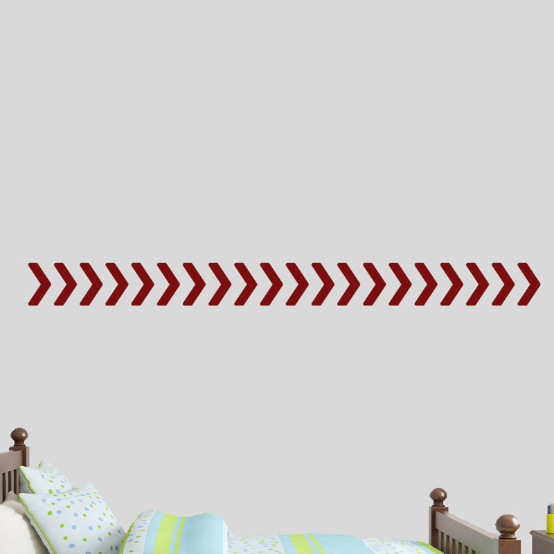 Abstract Wall Decal, Cranberry