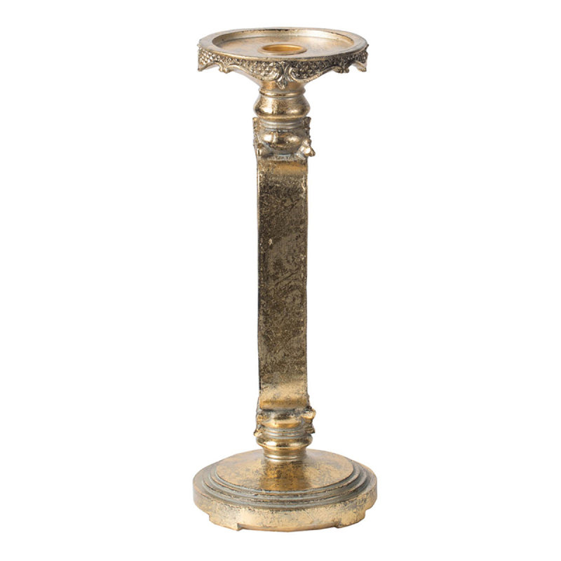 D4.3X11" Antique Gold Cutout Candle Holder