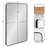 Anacleta Radius Rectangle Framed Wall Mirror-1835888093-1835888094