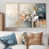 Toile naturelle avec cadre flottant