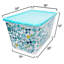 58 pte Ensemble de bacs de rangement en plastique