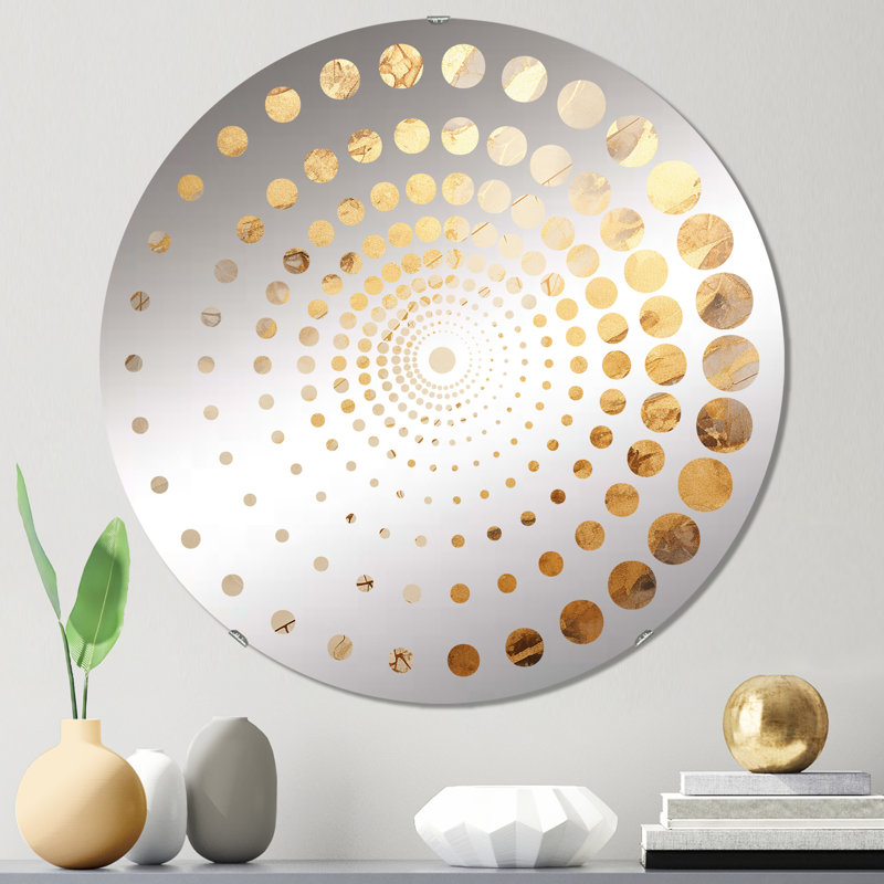 Achary - Miroir mural spiralé, 31,4 po x 31,4 po