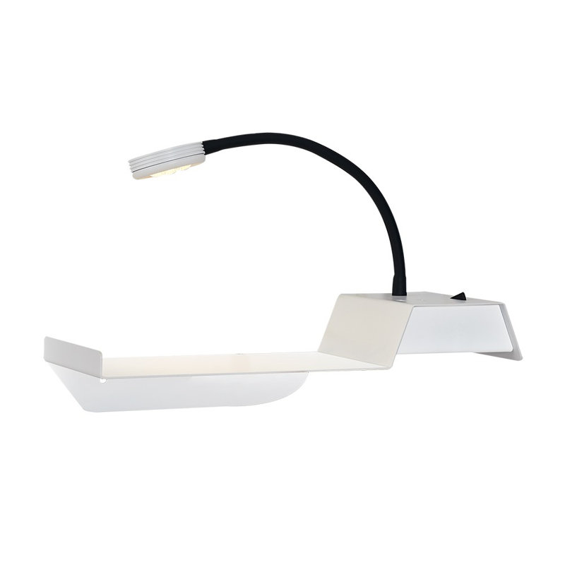 Applique à bras en métal à DEL, Blanc