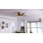 54 In. 5 Solid Blades Woven Rattan Cover Indoor Flush Mount Ceiling Fan With Integrated Led And Remote-1012529892-1012529919