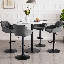 Swivel Upholstered Adjustable Height Counter Stool-1680333994