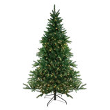 Lighted Artificial Fir Christmas Tree
