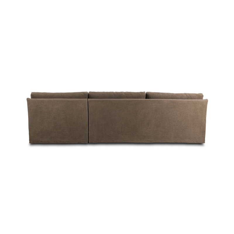 Monette 2PC LAF Sectional-Broadway Coffee, Right Hand Facing