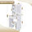 Vanity Table With Mirror & Adjustable LED Lights, Power Outlet, Hairdryer Holder & Stool – Compact Dressing Desk For Small Bedrooms(White)-29583457