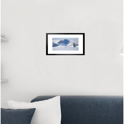 Off Piste Backcountry Skier In Powder Snow Photo Matted Framed Art Print Wall Decor 26X20 Inch -  Latitude RunÂ®, 8AC008B6E98249F39438300B0F3B1232