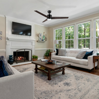 52-inch Smart Ceiling Fan with Remote, Light Kit Included