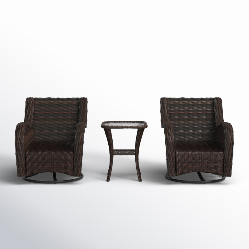 Mehara 2-Person Swivel Outdoor Conversation Set