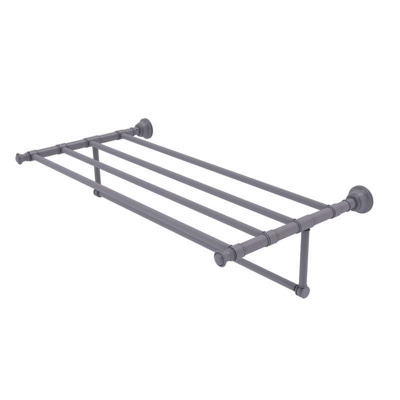 Porte-serviettes mural Freyja, Gris mat, P 13,7 po x l 32 po x P 6,5 po