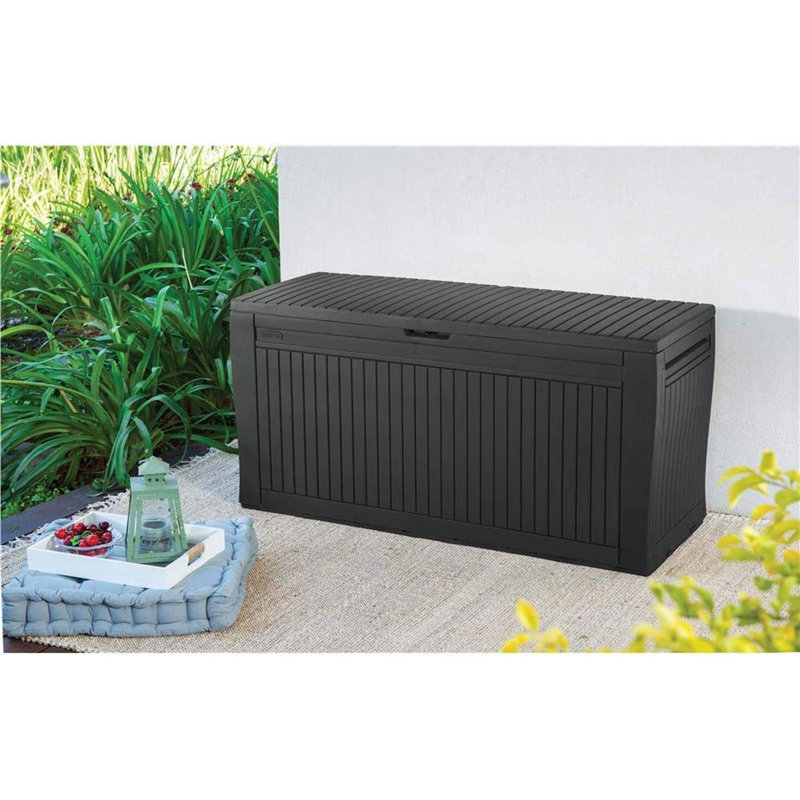 Keter Comfy Outdoor Storage Box 270l Graphite