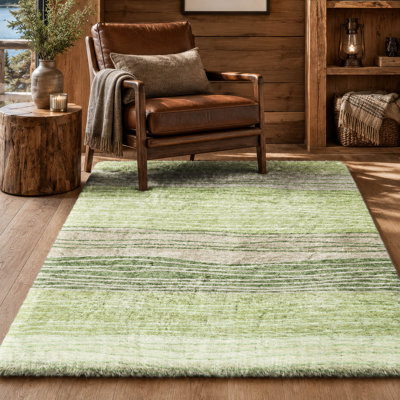 Tapis à rayures Dream Shag ADS735 lavable à la machine de qualité supérieure