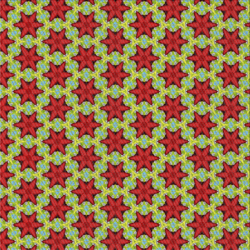 Tapis orange / vert Power Loom, Carré 3 pi