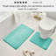 Tapis de bain Contour en mousse viscoélastique 3D galet L 20 po x l 20 po-86645789
