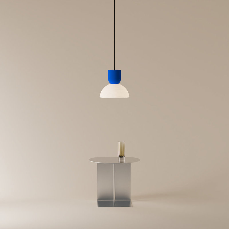 Buia Pendant Light, Cobalt, White