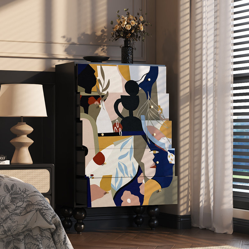 Armoire de rangement avec cadre en noyer