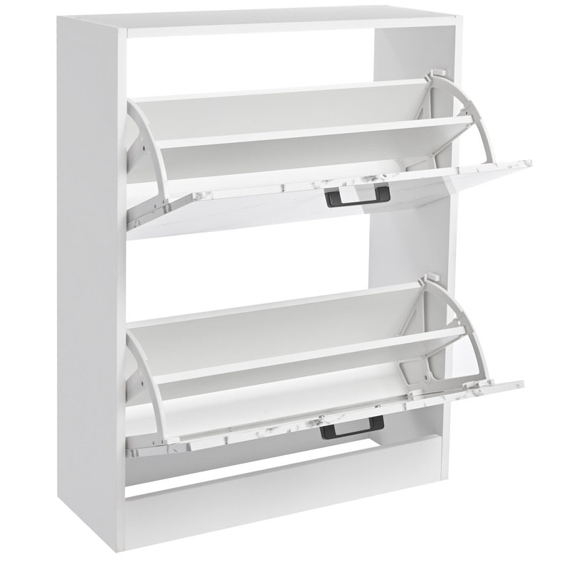12 Pair Flip Down Shoe Storage