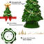 Arbre de noël en céramique pré-éclairée-906611402-906611403